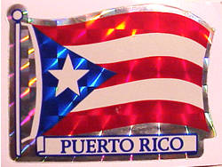 Dulces Tipicos Bumper Sticker with the flag of Puerto Rico, Bandera Puerto Rico at elColmadito.com Puerto Rico